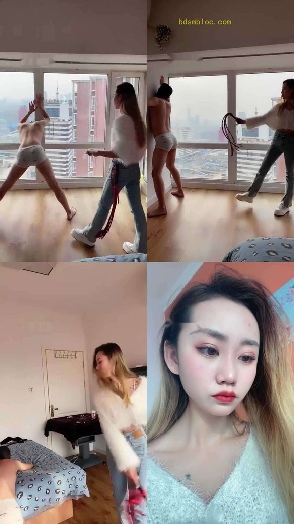【二宝】运动女神重度刑奴面试-鞭打藤条踢踹