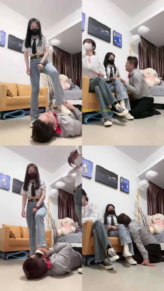 【暴力美学】姐妹花-帆布鞋碾压狗/重度耳光【双视角版】