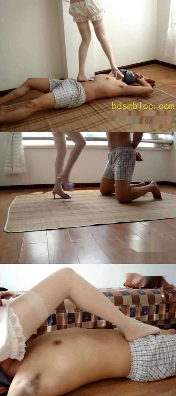 【小妮女主】美丝凉拖暴力踩踢+超享受玉腿丝足按摩