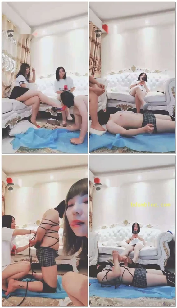 【西安欣&amp;梦琪S】双主戏虐小骚狗