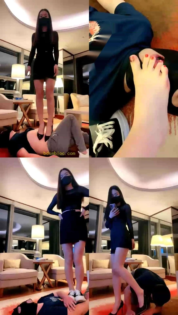 【仙女殿下】废物被踩踏深喉踢踹