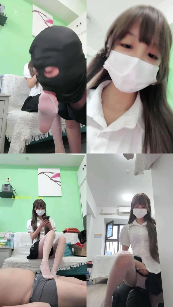 【鹿可s】爱心白丝玩狗