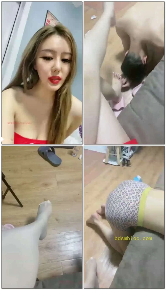 【可可大大】我直播狗子舔脚