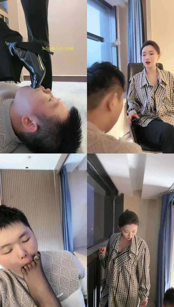 【潘妮女王】白领高跟黑丝踩虐犯错下属