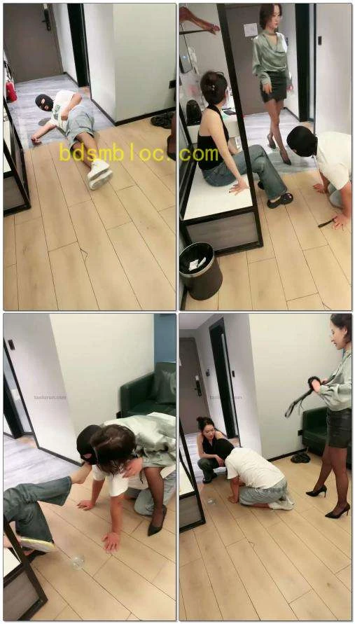 【你们的美呀神】调教双主踩踏耳光鞭打