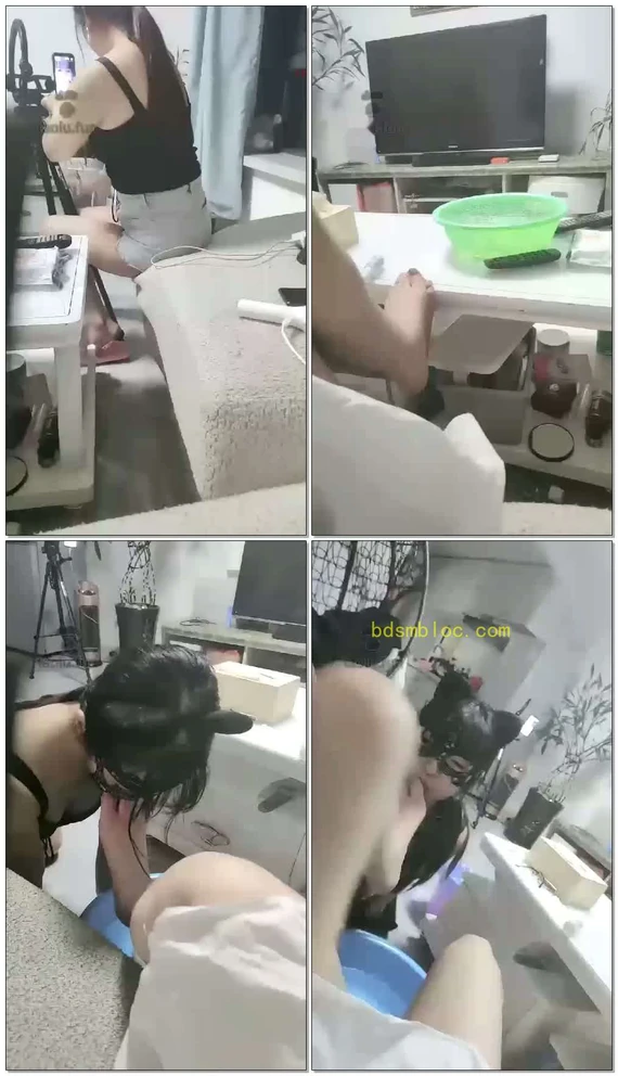 【柒染殿下】女m来给我用嘴洗脚了