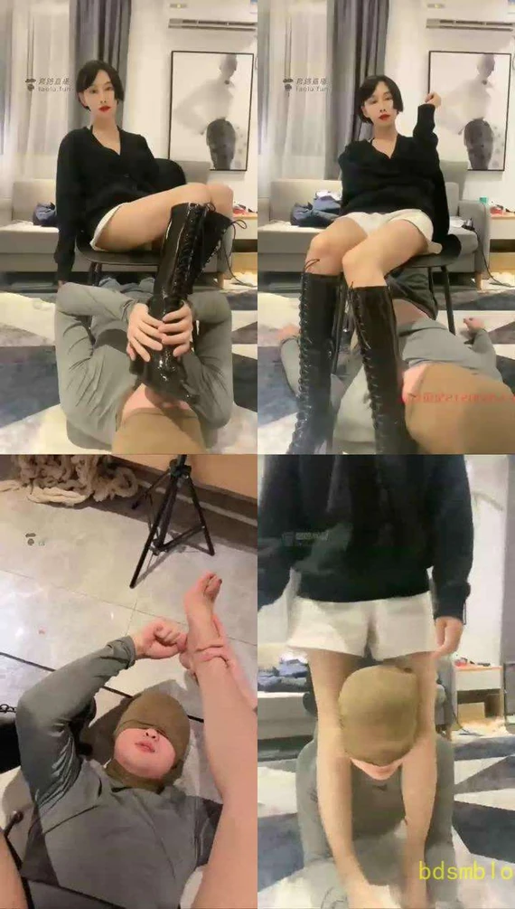 【伊茜】帅气黑长靴脚垫，清洁鞋底和肉丝