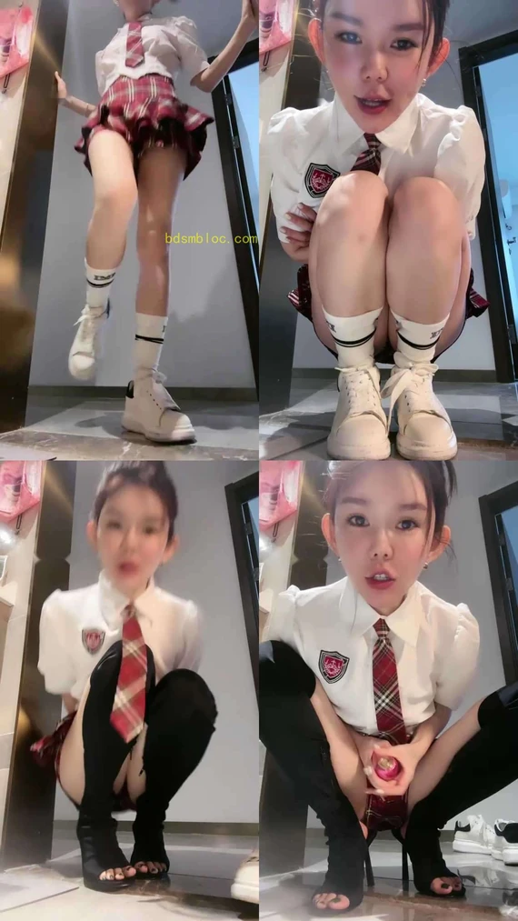 【欣妍大大S】JK学妹反差/踢裆踩踏