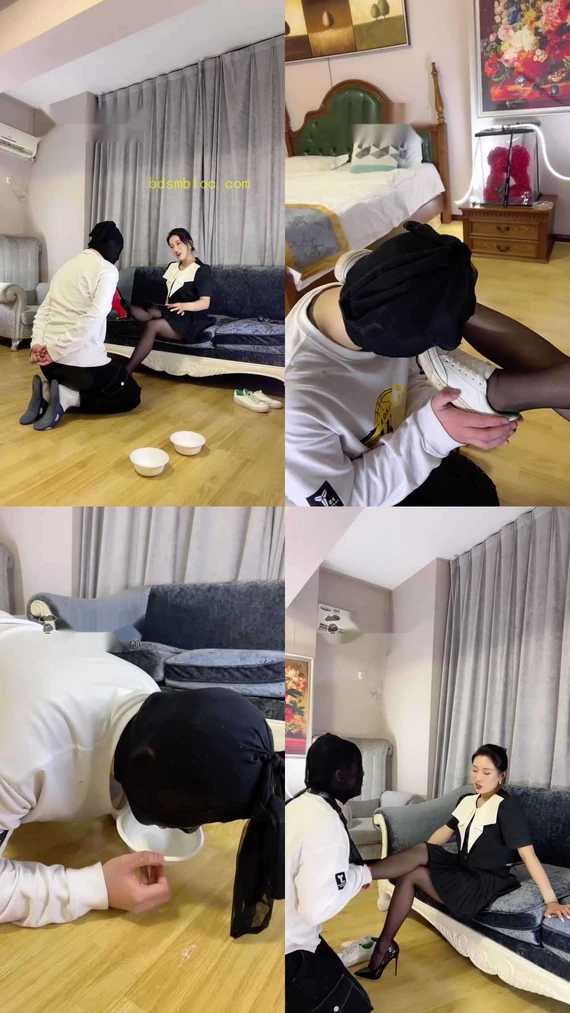 【潘妮女王】小白鞋黑丝踩踏骑马