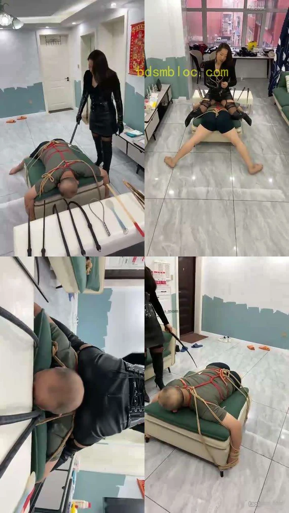 【冷御的冷S】长靴手套皮鞭藤条捆绑中度sp