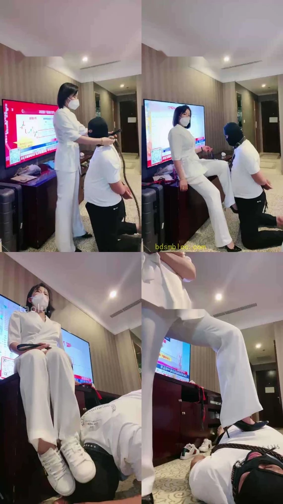 【冷颜】女上司惩罚下属-反绑强制虐/耳光/掐乳/舔脏鞋/闻船袜