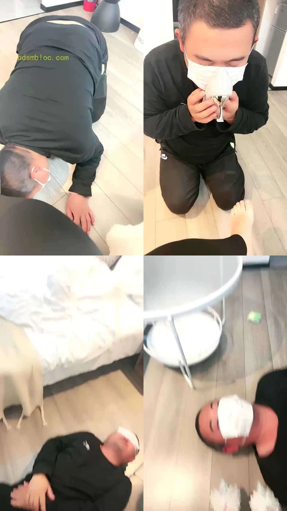 【悠米】贱狗舔脚丫舌头伸的很长