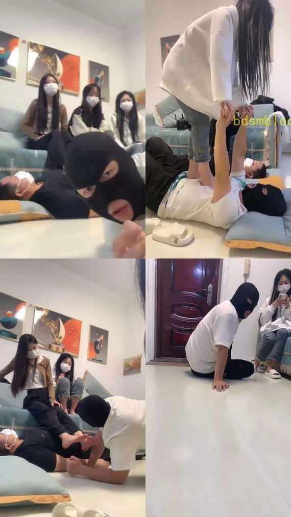 【精神小妹】赤脚踩踏