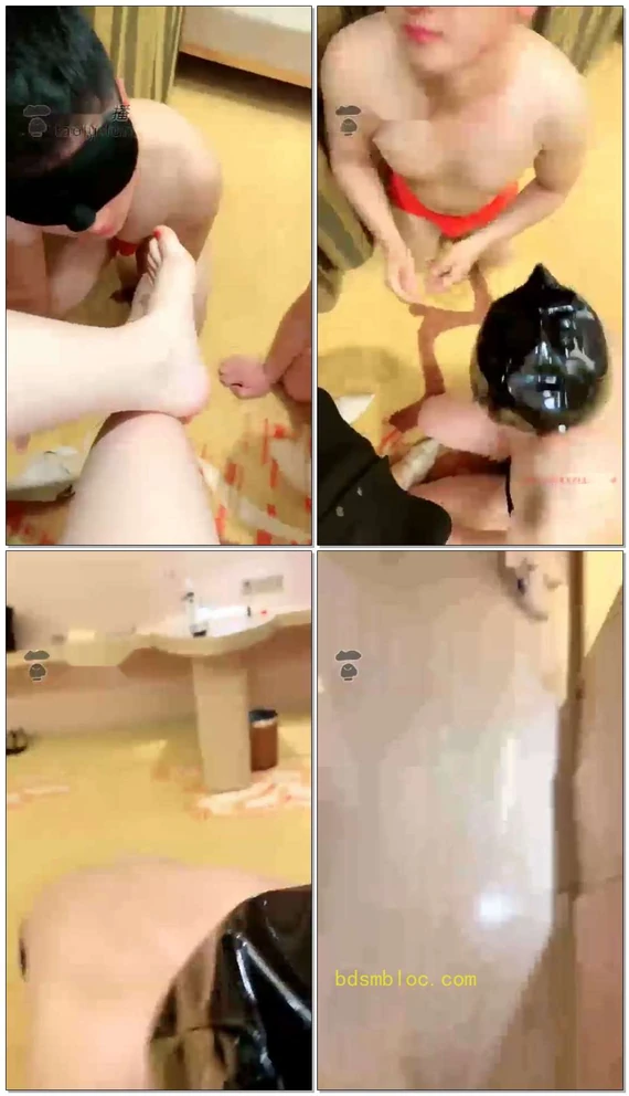【愈月S】调教双奴舔脚（下）