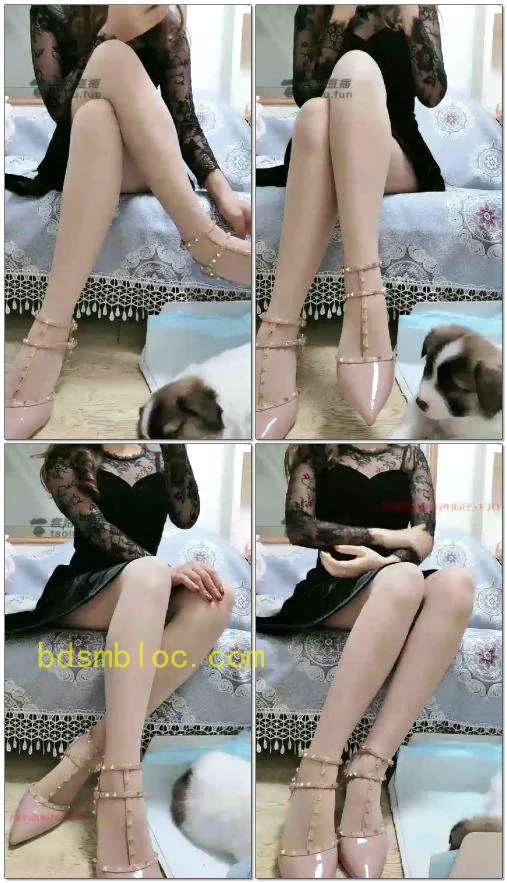 【焰灵姬】调教宠物狗舔鞋吃口水（真狗，真狗，真狗）