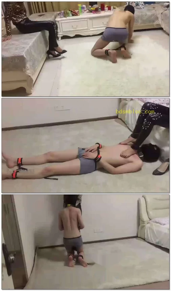 【绝美希拉女王】超狠耳光踢打全方面羞辱贱奴