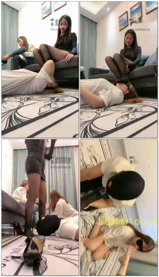 【汐月s】调教开发素人闺蜜跪在脚底下伺候