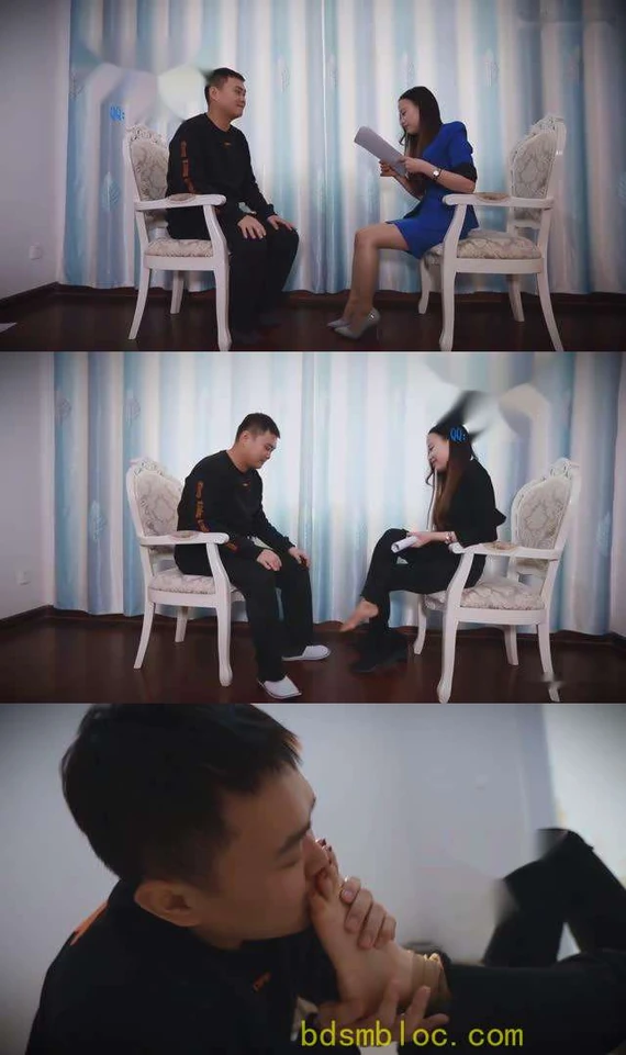 【奴隶岛】私会主持人舔脚