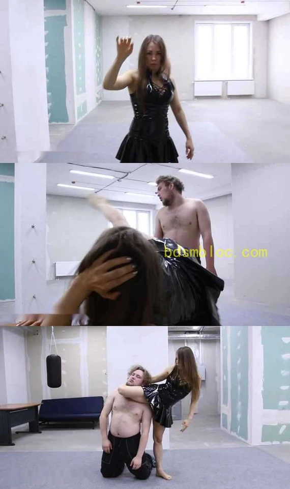 【欧美女王】美莲娜女王高超腿功教训男友