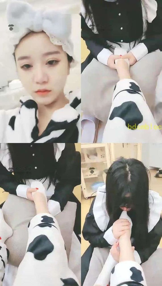 【Vinnie维妮】女女-按摩技师性感小姐姐上门捏脚舔脚