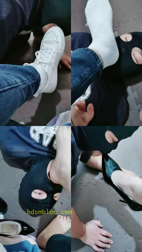 【梦绾】闻舔原味白袜裸足高跟