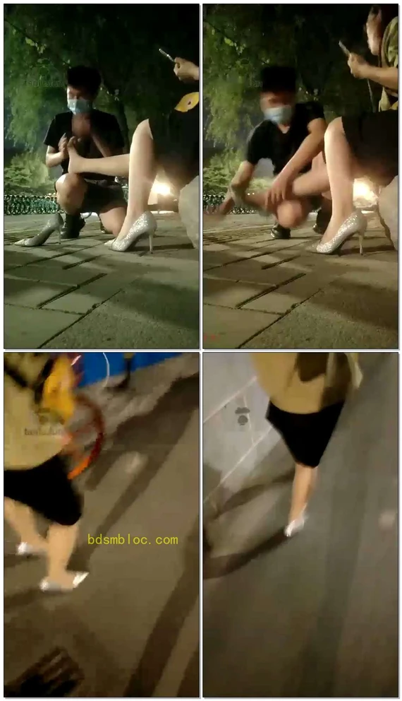 【家奴M】马路边被羞辱