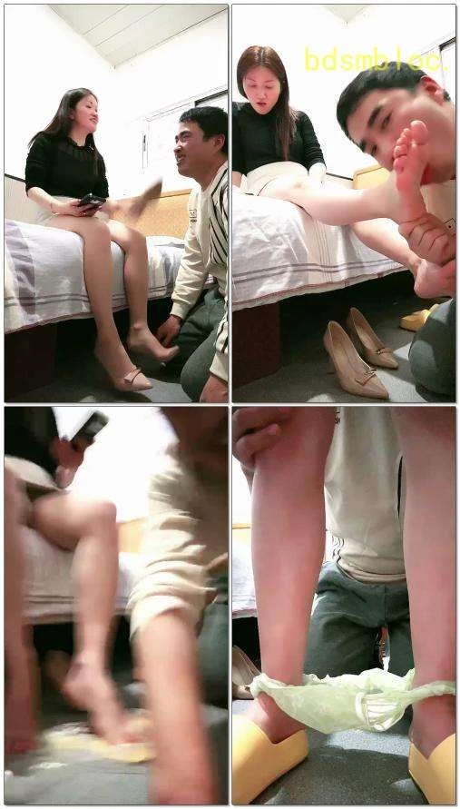 【刘二狗素人开发】开发会所技师调教耳光拖鞋耳光舔鞋底喂食