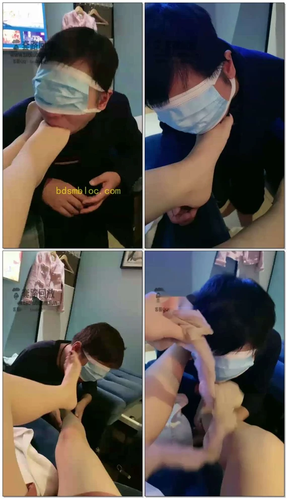 【风吟女神】肉丝裸足调戏足疗技师舔脚