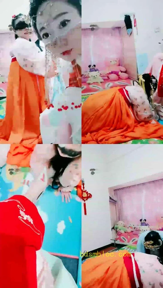 【梦幻S】小殿下鞭打下贱宫女，强制舔鞋舔脚（双女奴）