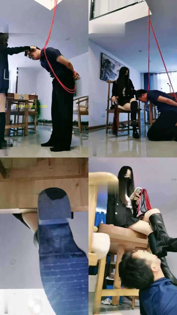 【猫神大人】学生S长靴吊绑老师虐【双视角版】