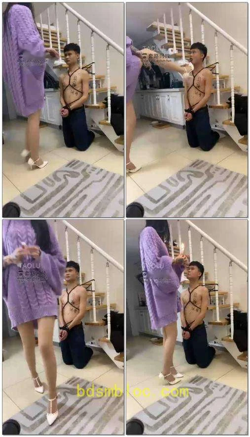 【灵猫s】调教捆绑圣水滴蜡羞辱