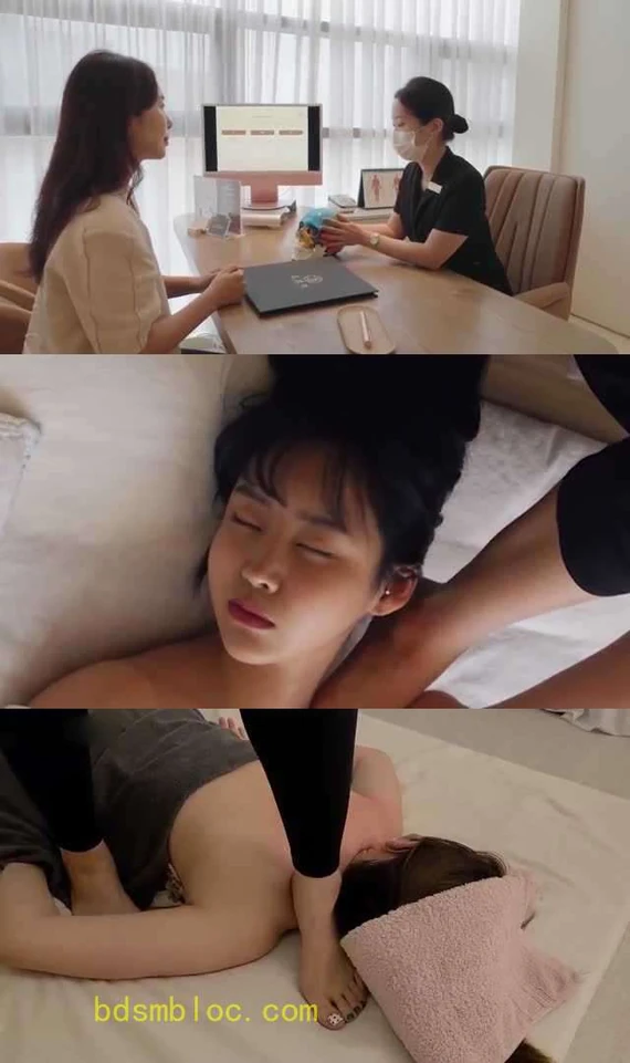 【未知女主】真实美容师用脚给女顾客护肤