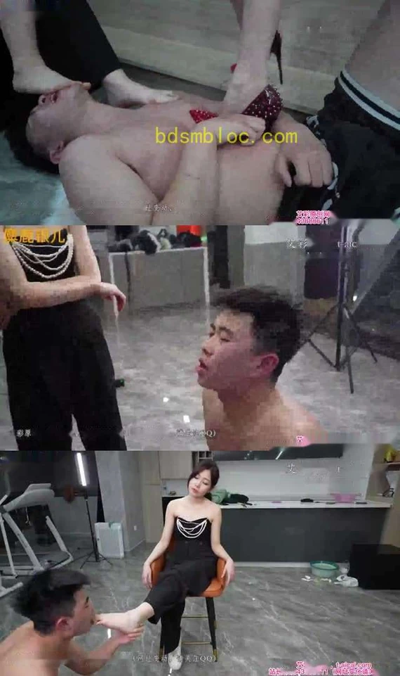 【银儿】高跟踩踏中喝圣水 高跟踩踏中强制舔脚