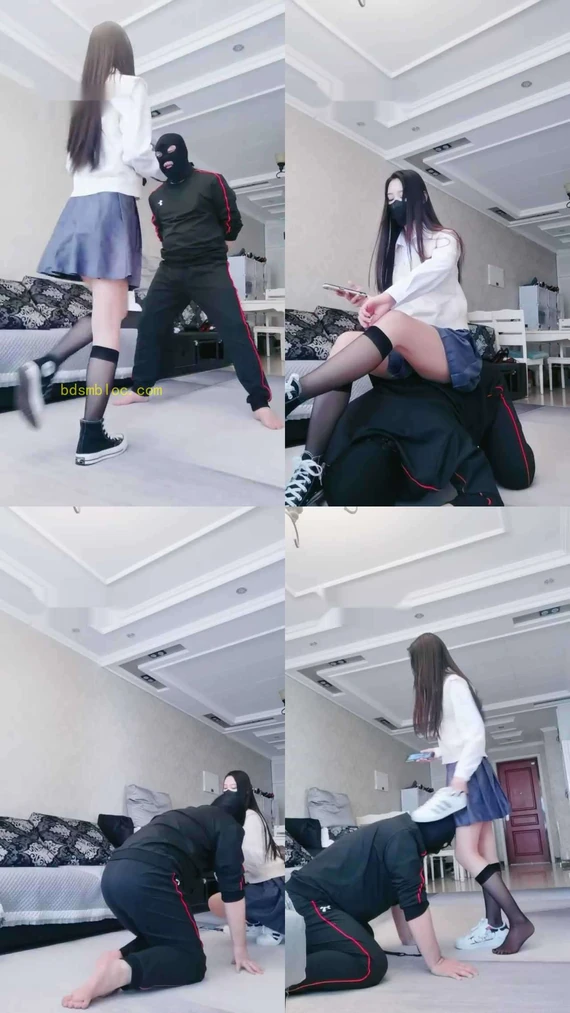 【猫神大人】JK小姐姐黑丝白鞋虐杀