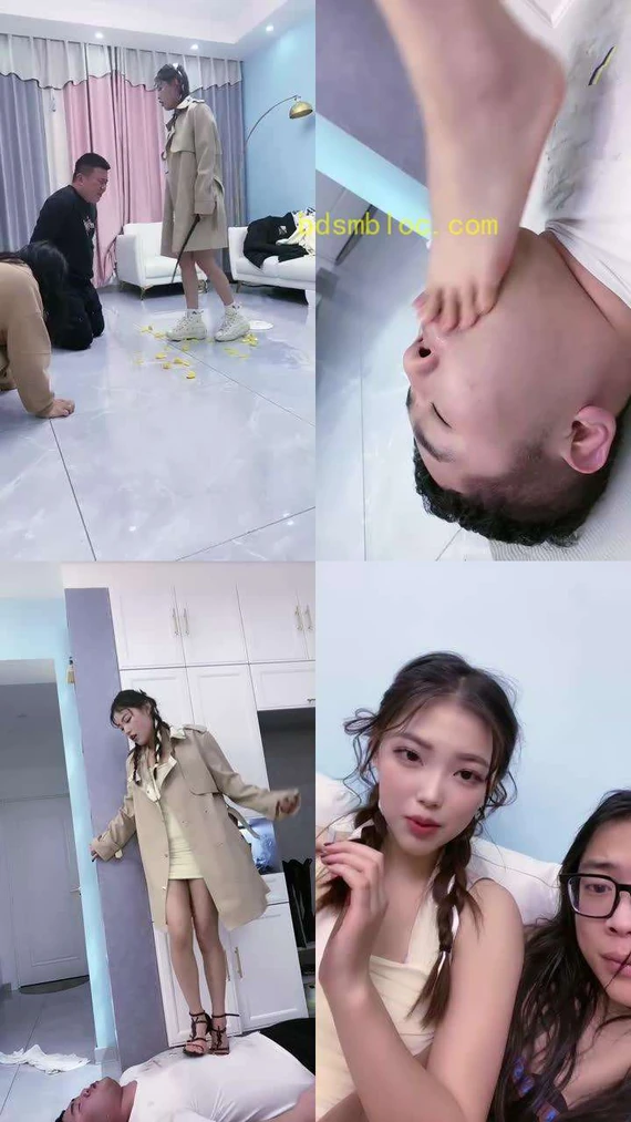 【麋鹿银儿】愤怒极致虐待三狗-踩踏跳舞/深喉骑马/腿绞