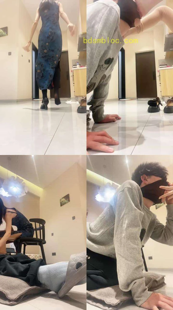 【织羊】旗袍女主玩虐脚下贱奴