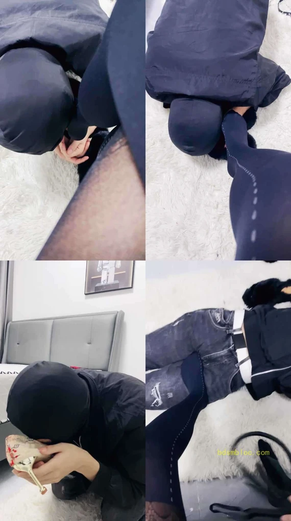 【兜兜】黑丝恋足舔美腿