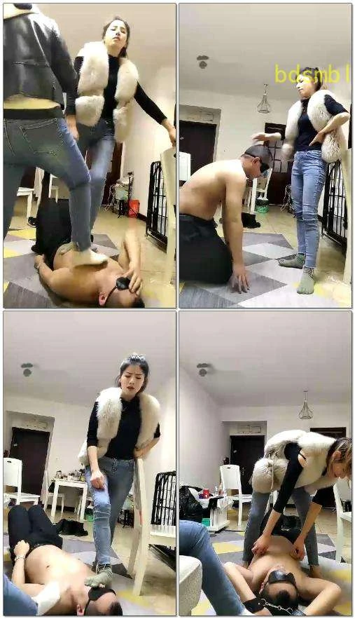 【安琪S】双主踩踏耳光口水