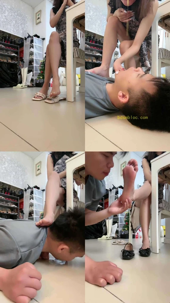 【苒溪】脏鞋踩踏喂食/喂口水/脚趾玩狗舌
