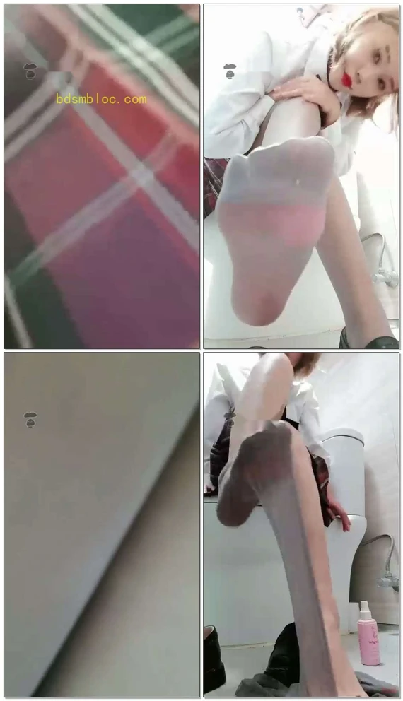 【白桃S】jk灰丝：被学姐抓进女厕所当厕所