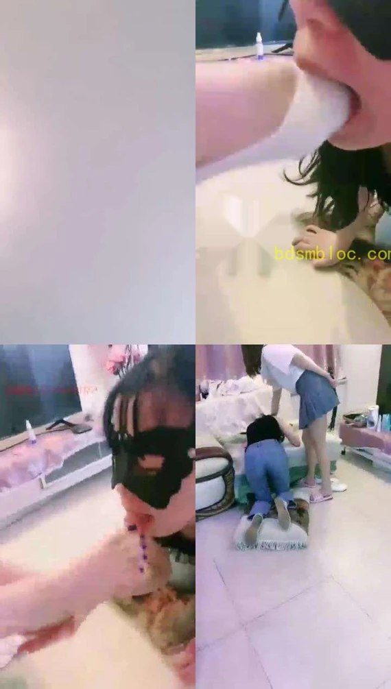 【清墨】女奴舔脚打屁股