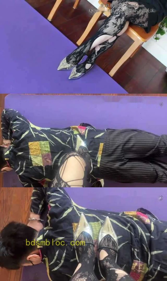 【黑丝诱惑】【素素】服装店主素素的初次踩踏调教