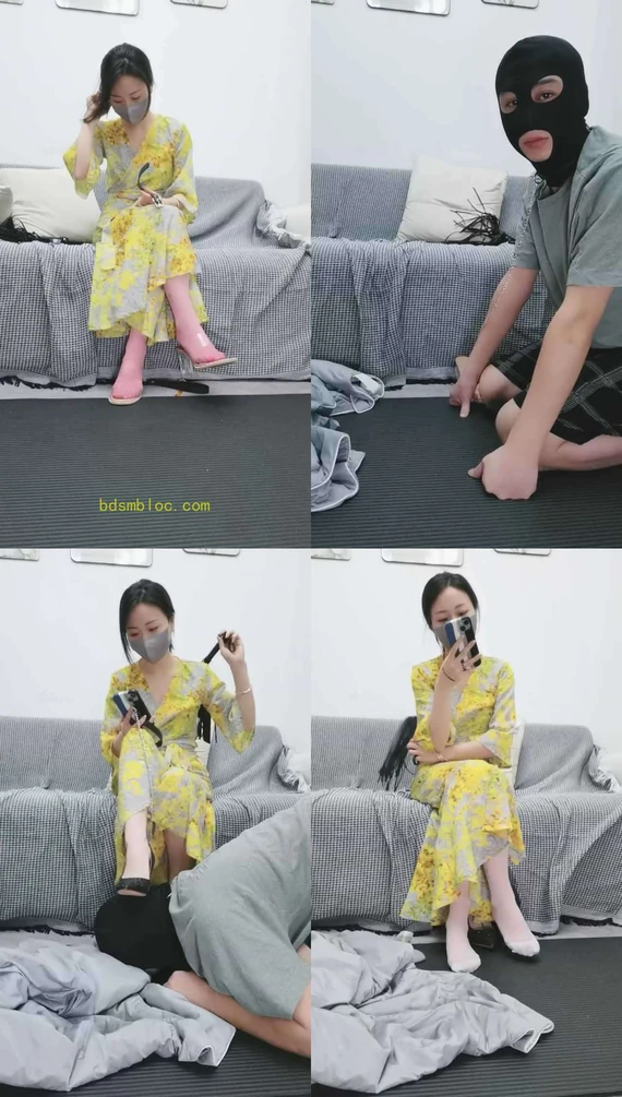 【安安】妖艳丝袜踩踏喂食诱惑绿帽