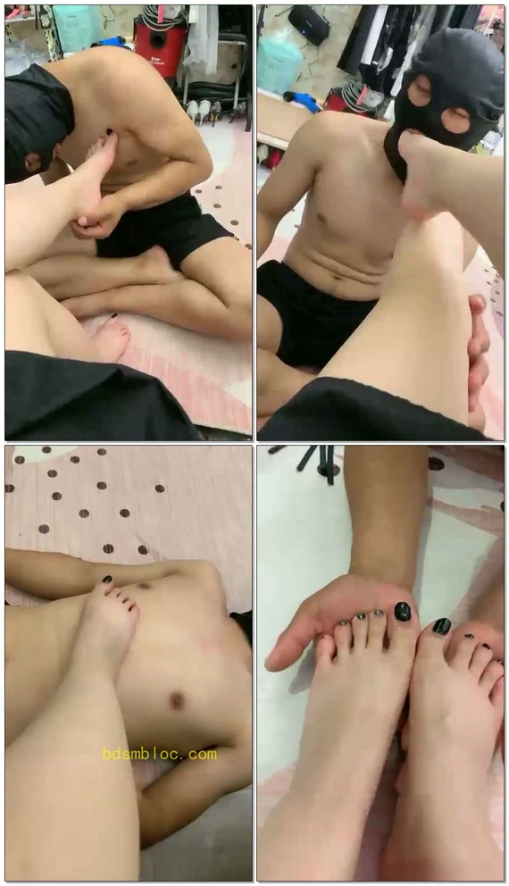 【傲娇琪爷】脚奴侍奉我的脚，清理死皮再舔舔啃啃