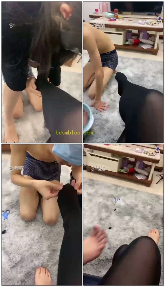 【弹果冻】双s舔足大餐黑丝