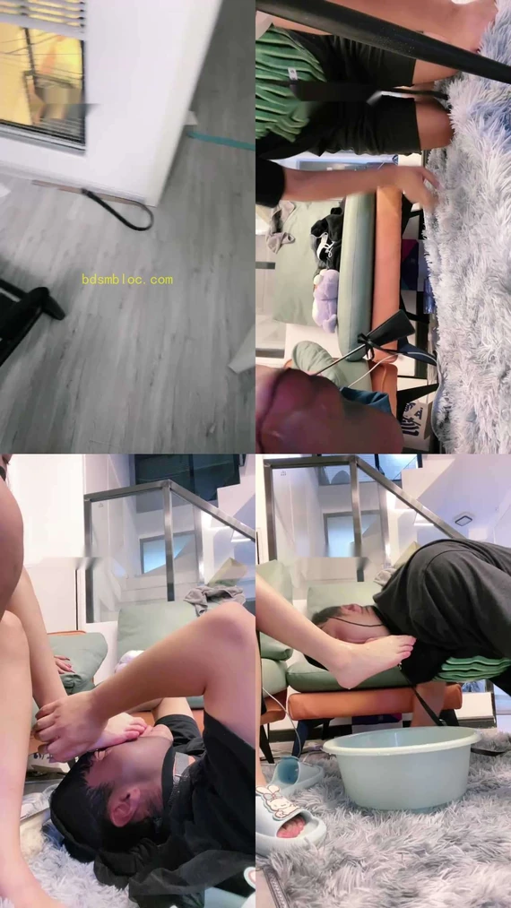 【妮卢娜S】家奴伺候/深喉/喂吃浓痰/喝洗脚水