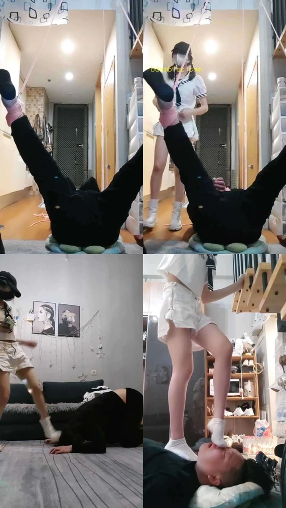 【丫丫】吊绑短靴重度跺裆