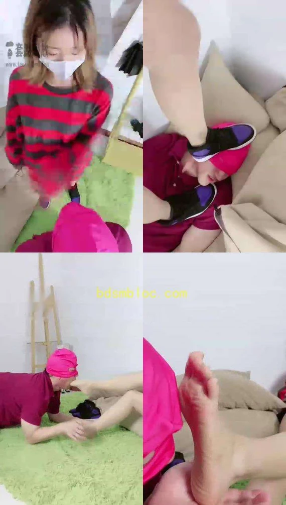 【美离子】调教赏赐舔的口水哗哗流恶心死