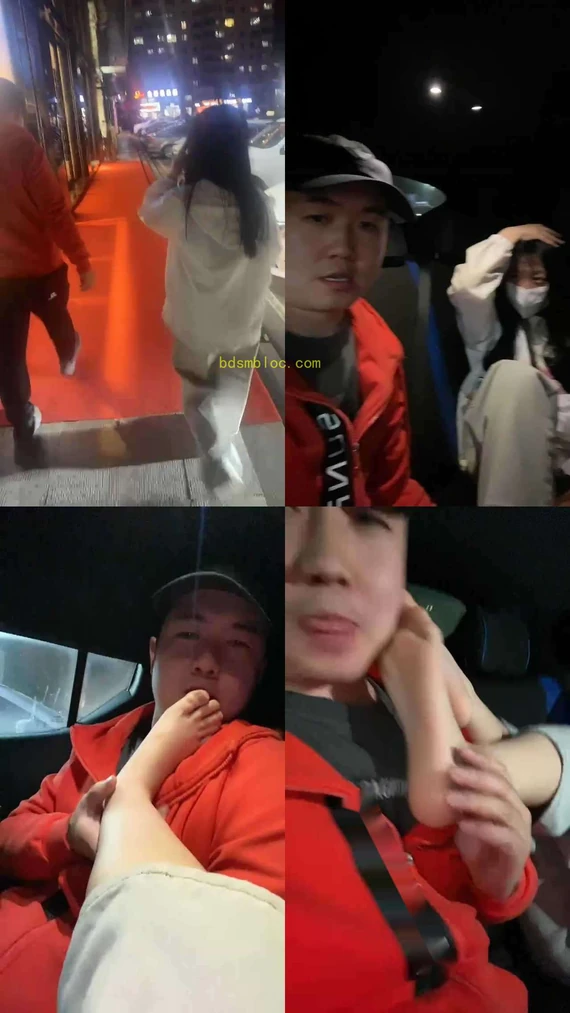 【精神小妹】车内调-素人学生主-原味棉袜气味辱