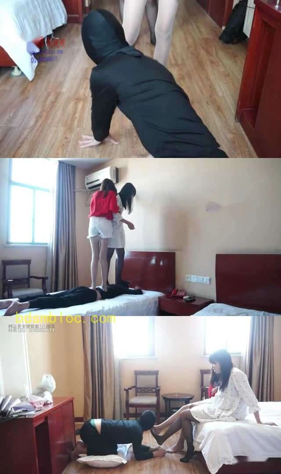 【黑丝诱惑】两位大一美女学生黑丝肉丝美腿恋足
